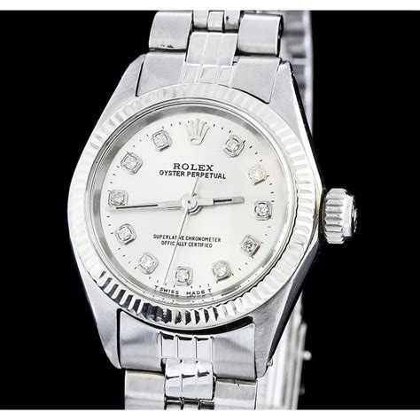 stainless steel rolex watch|rolex women's stainless steel watch.